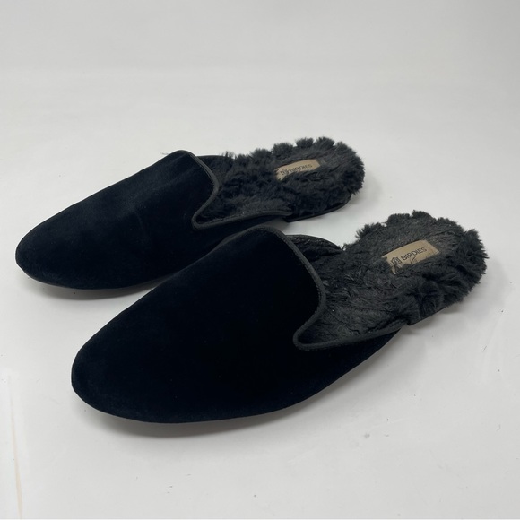 Birdies Shoes Birdies Phoebe Black Fur Slides Size 75 Poshmark